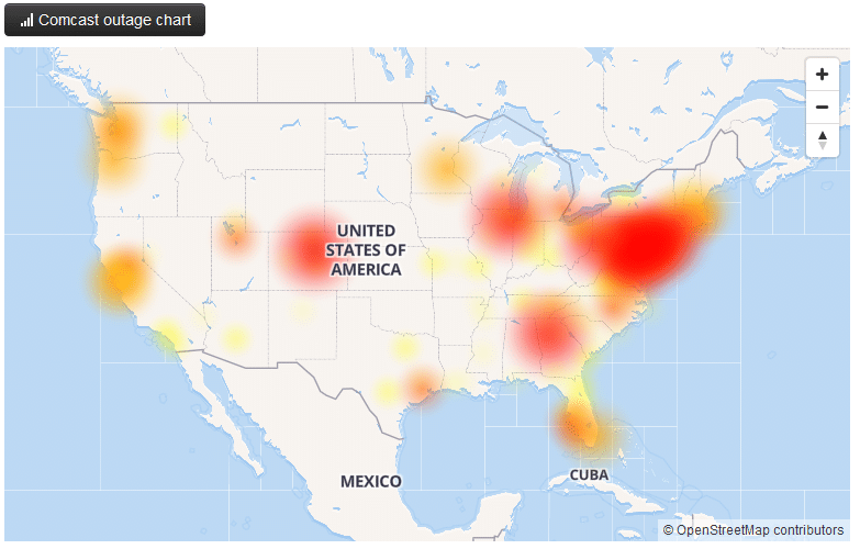 Major Internet Outage in NJ and Across the Nation