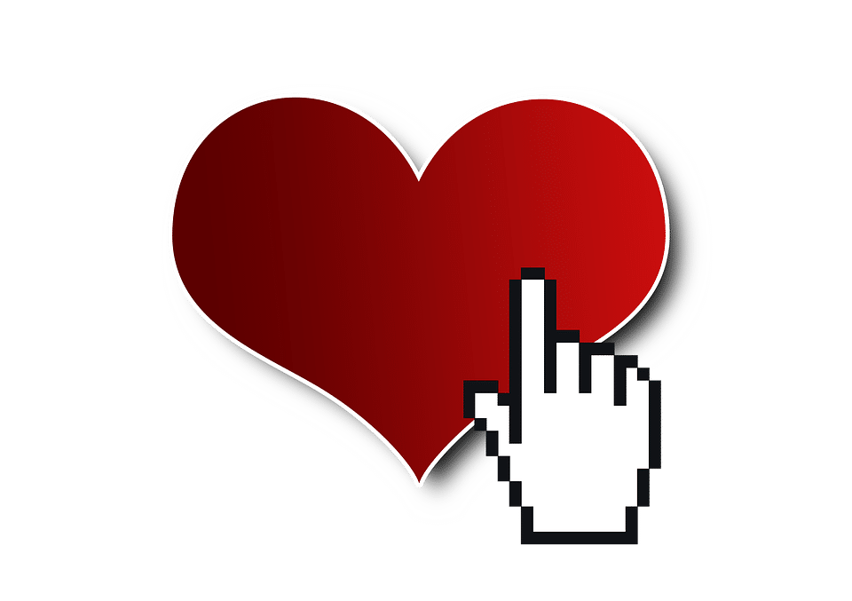 Heart with Pointer Graphic